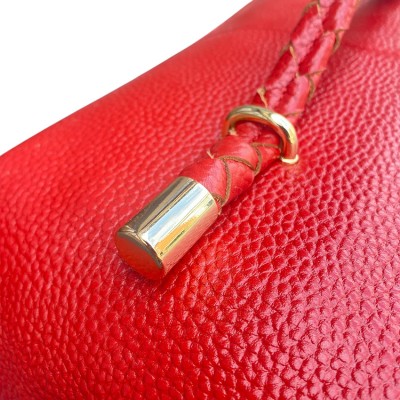 Hilton Toilettentasche, rotes Cashmere Grain Leder