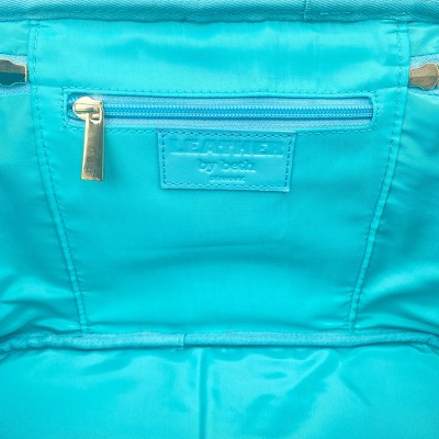 Hilton Beautyboks, turquoise Cashmere Grain leather