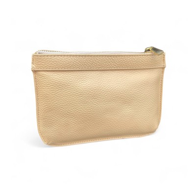 Hilton Clutch, créme Cashmere Grain Leder