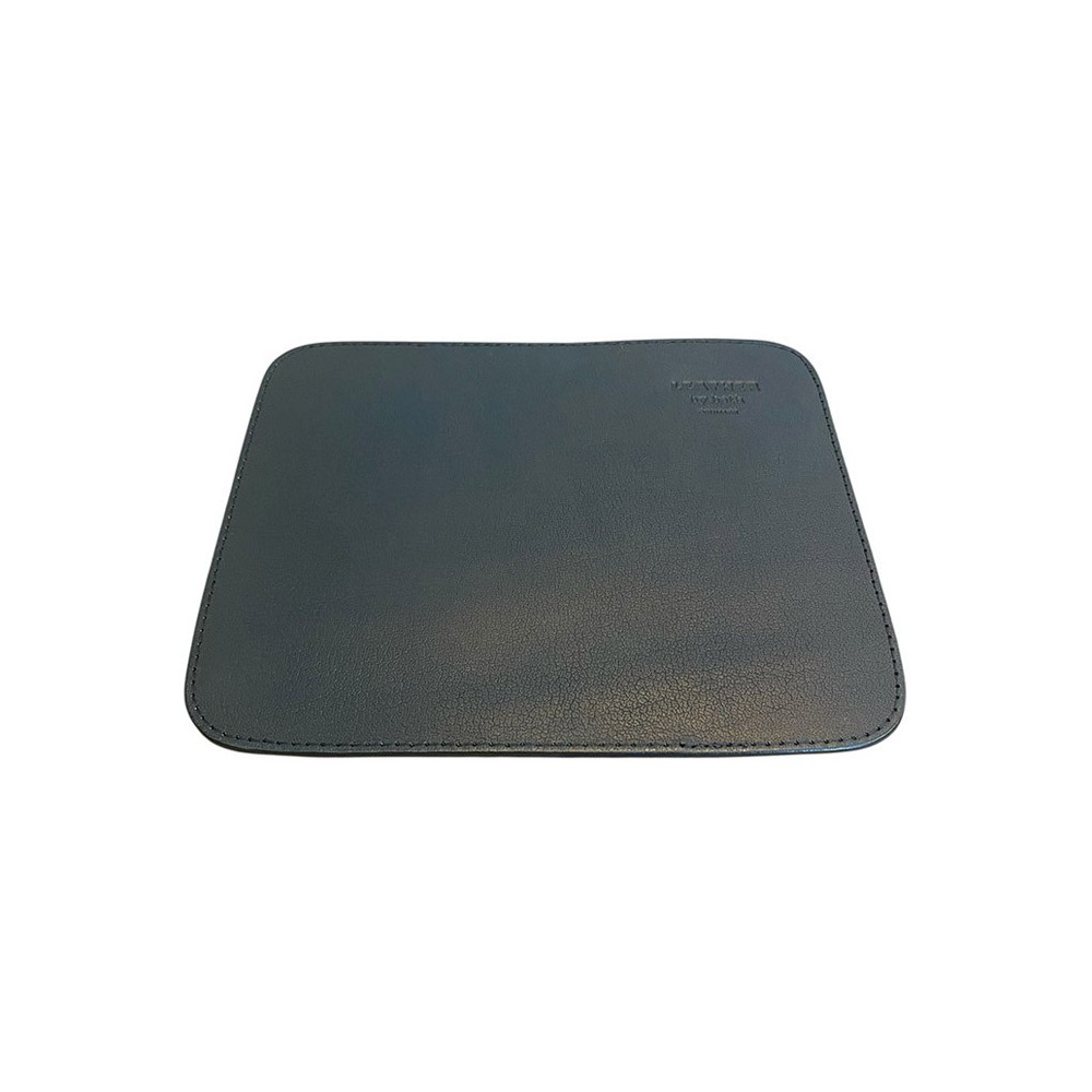 Mousepad aus schwarzem Naturleder - Dänisches Design