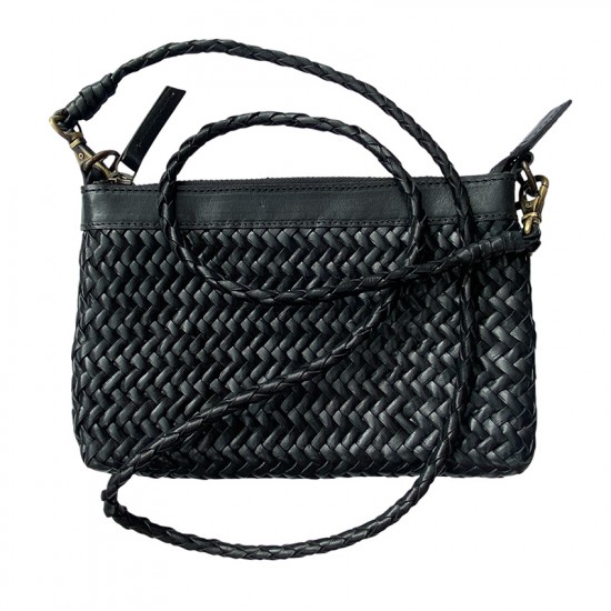 INDIA clutch handbag, black...