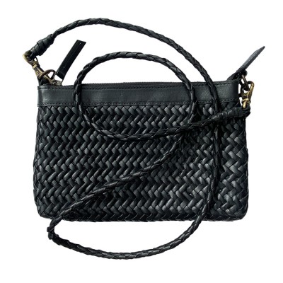 INDIA clutch håndtaske, sort læder