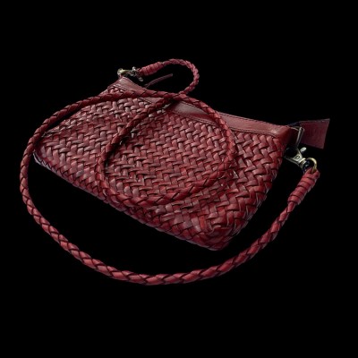 INDIA clutch håndtaske, kastanje læder
