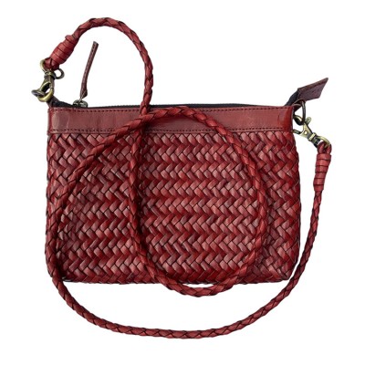 INDIA clutch håndtaske, kastanje læder