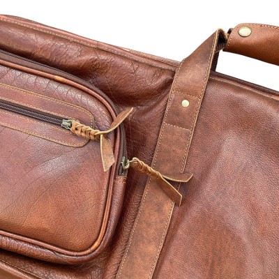 BLIXEN doppeltes Büchsen-futteral aus Cashmere Grain Leder