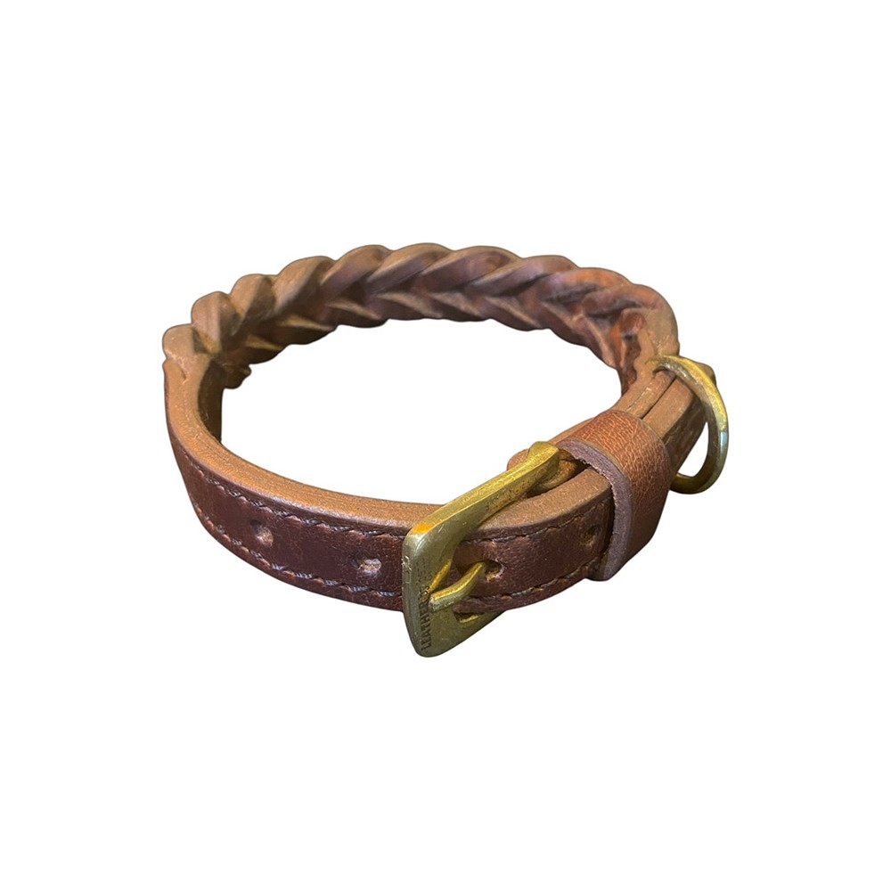 HUBERTUS Hundehalsband Cognac, dänisches Design