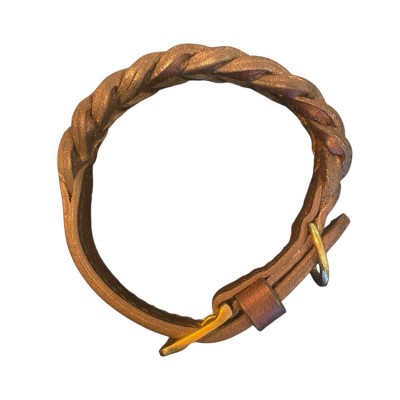 HUBERTUS Hundehalsband Cognac, dänisches Design