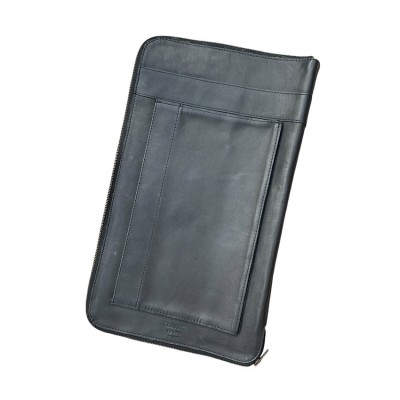 Knife case in black leather, danish design