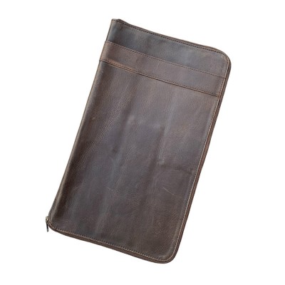 Knivcover, cognac læder, dansk design