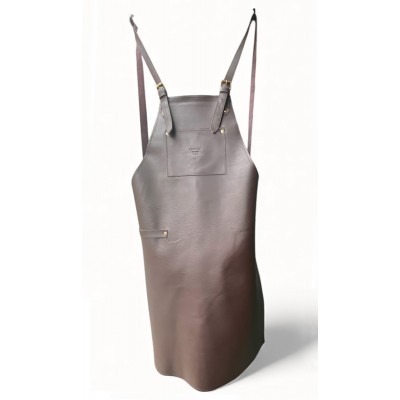 Apron in dark brown leather, INTRODUCTION price