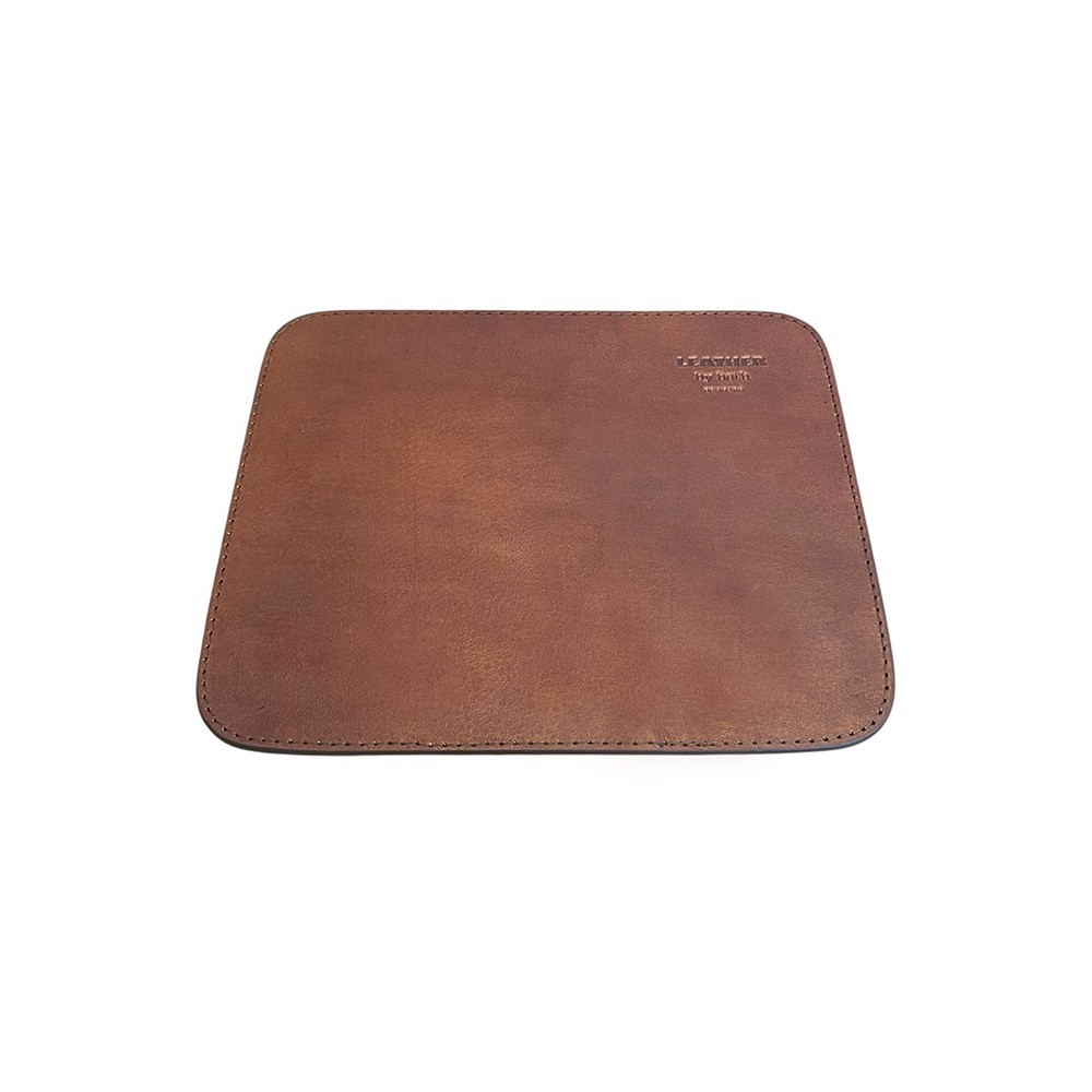 Mousepad aus Kernleder - mit H.C. Andersen 'Schwan'