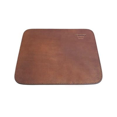 Mousepad aus Kernleder - mit H.C. Andersen 'Schwan'